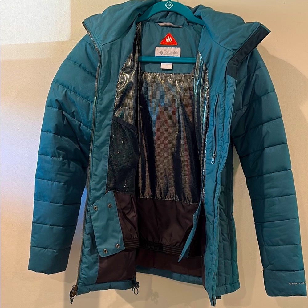 Columbia Teal Puffer Jacket